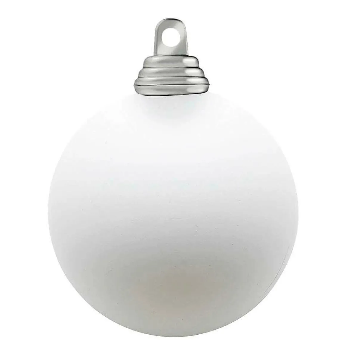 Weiße, Matte Weihnachtskugeln Aus Schwer Entflammbarem Kunststoff, 6 Cm Ø – 24 Stück