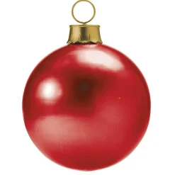 Weihnachtskugel, 60 Cm Ø, Rot, Gold