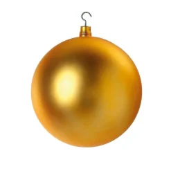Weihnachtskugel XXL Gold Matt, 40 Cm