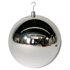 Weihnachtskugel XXL Silber Glänzend, 50 Cm