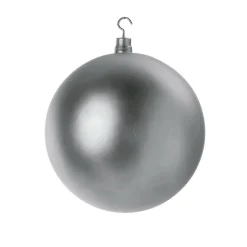 Weihnachtskugel XXL Silber Matt, 30 Cm