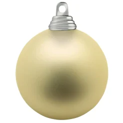 Weihnachtskugeln Aus Schwer Entflammbarem Kunststoff Champagner Matt