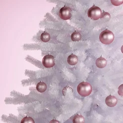 Weihnachtskugeln Aus Schwer Entflammbarem Kunststoff Pink Matt