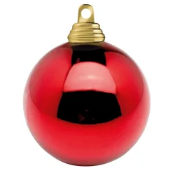 Weihnachtskugeln Rot Glänzend Schwer Entflammbarem 6 Cm 24 Stück
