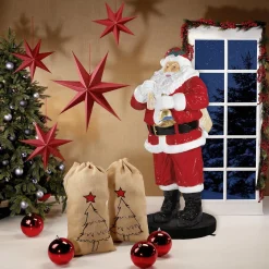 Weihnachtsmann Aus Fiberglas 180 Cm