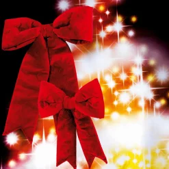 Weihnachts-Schleife Samt Rot 110 Cm Lang