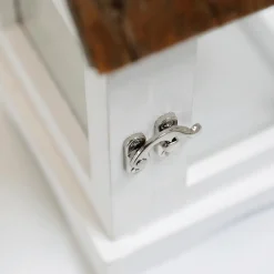 Windlicht Laterne Holzhäuser, Set à 3 Stück