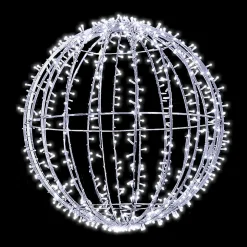 XXL LED Kalt Kugel Lichtobjekt Für Außen 120 Cm Ø