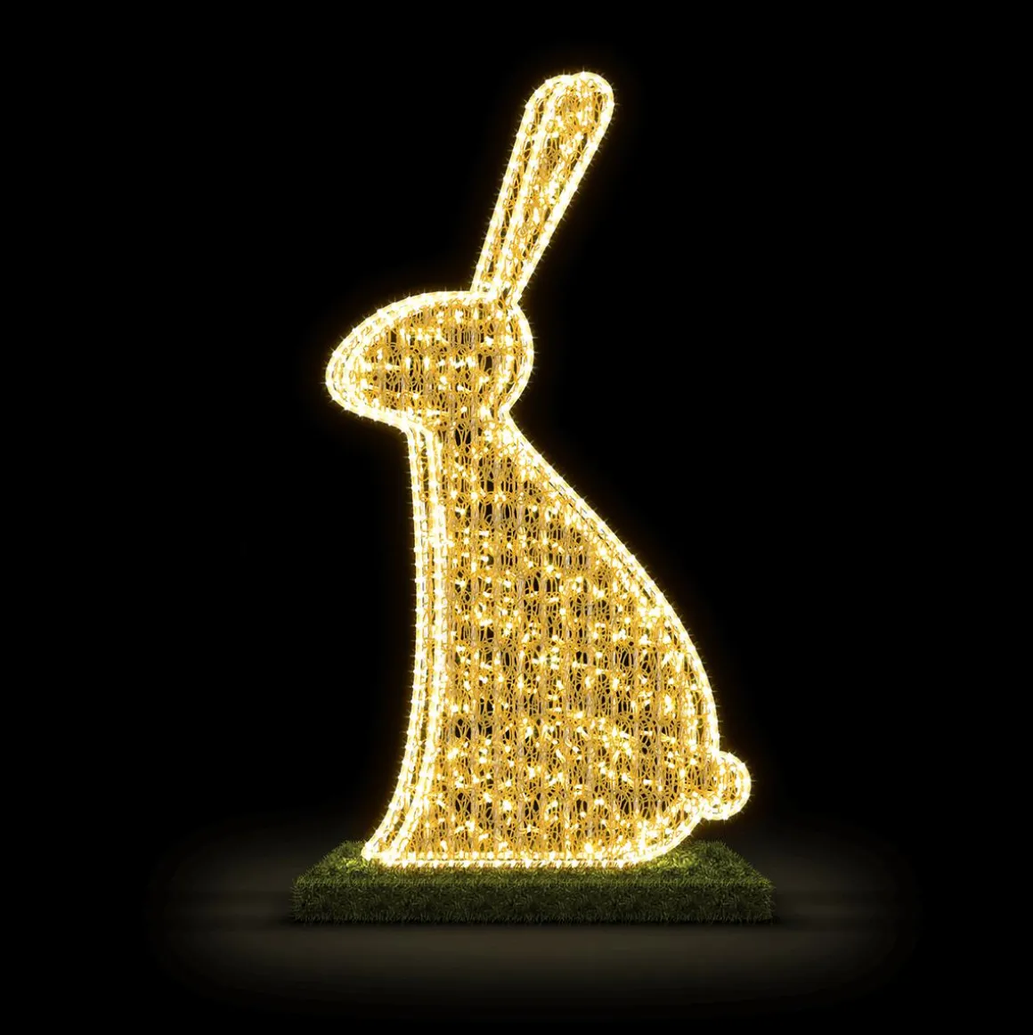 XXL LED Warm Hase Sitzend 155 Cm