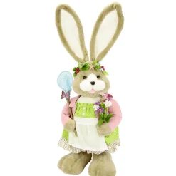 XXL Plüsch Osterhase Mit Blumen 92 Cm