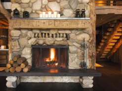 XXL-Planenbanner "Offener Kamin" Aus Schwer Entflammbarer LKW-Plane 250 X 330 Cm