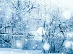 XXL-Planenbanner "Wintersee" Aus Schwer Entflammbarer LKW-Plane 250 X 330 Cm